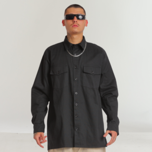 Workshirt Manga Longa (camisa) preta